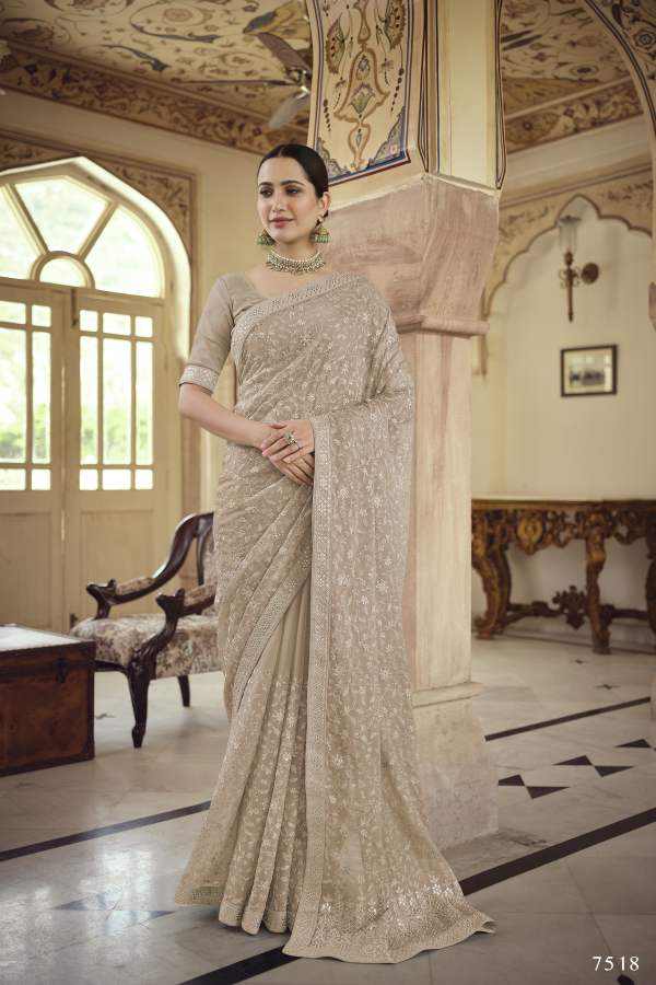 Arya Swarna 2 Party Wear Georgette Wedding Wear Heavy Latest Designer Saree Collection